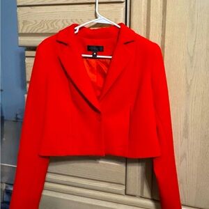 Worthington medium cropped blazer hot orange